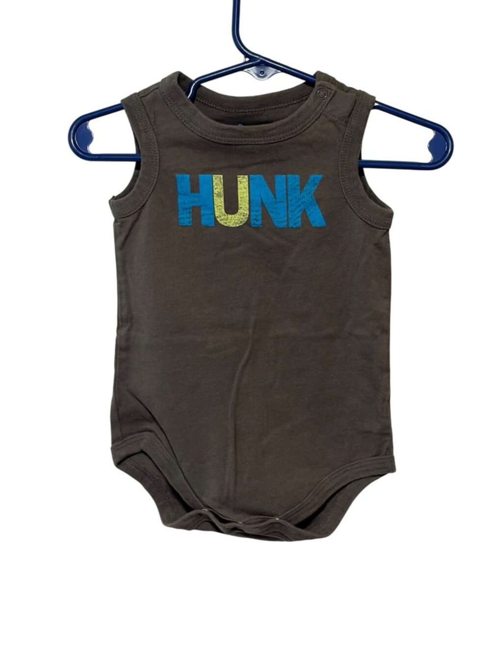 Circo Boys Infant Baby Size 6 months Gray sleeveless one piece bodysuit tank HUN